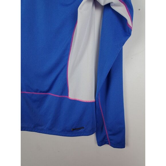 The North Face Flash Dry Long Sleeve Shirt S/P Womens Blue Pink V neck Casual To - Picture 6 of 6